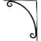 Ekena Millwork Legacy Wrought Iron Bracket, (Single center brace), Antiqued Bronze 1 1/2"W x 12"D x 15"H BKTM01X12X15SLEABZ - alternate 6